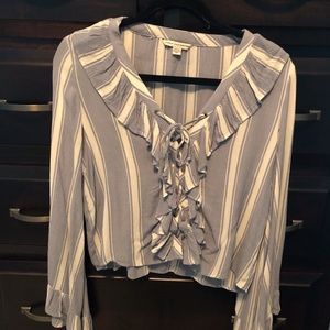 American Eagle Striped Blouse
